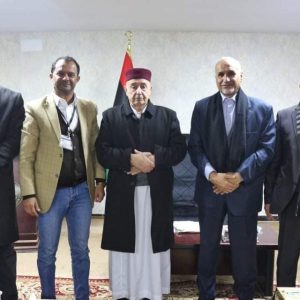 جامعة عمر المختار فى لقاء مع المستشار عقيلة صالح رئيس مجلس النواب