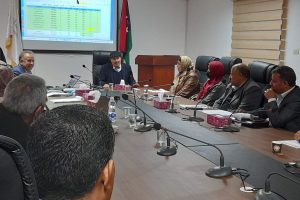اجتماع لجنة تطبيق نظام الوحدات التعليمية الأوروبية ECTS بجامعة ليبيا المفتوحة.