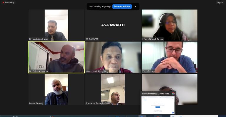 A virtual meeting was held today, Wednesday, March 20, 2024, via Zoom between the Faculty of Engineering at Omar Al-Mukhtar University and the Faculty of Engineering at University Malaysia Sarawak